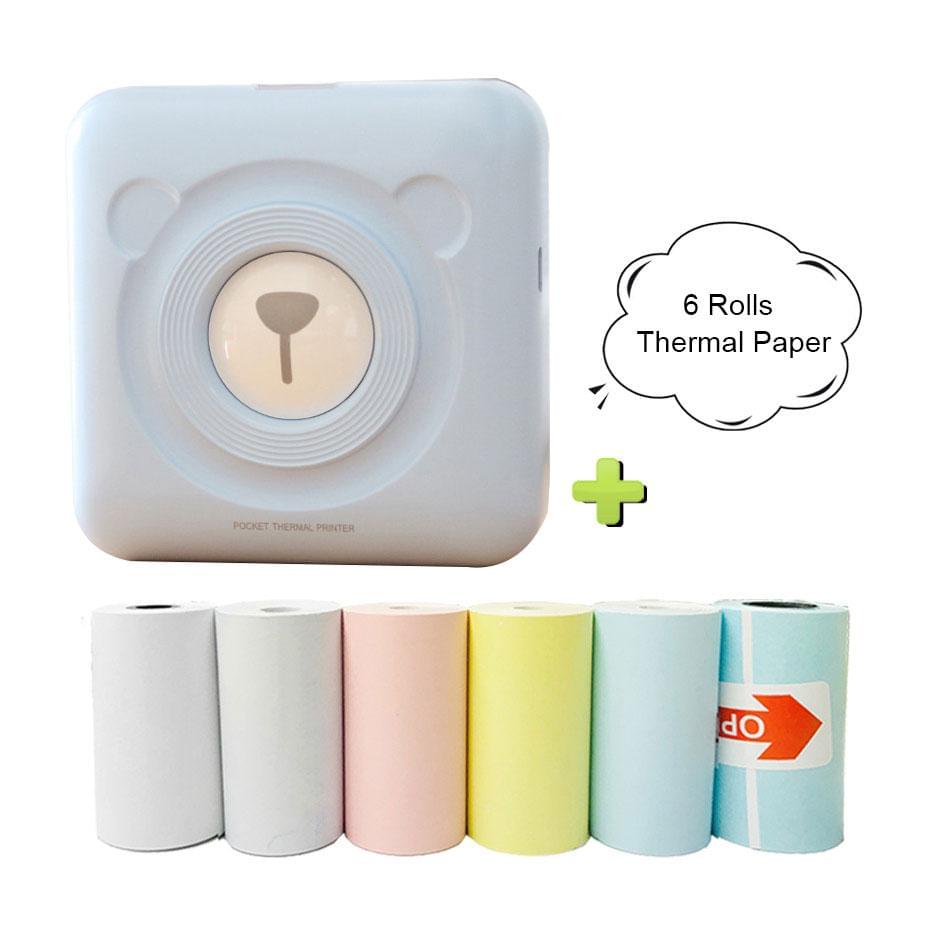 Mini Magic Wireless Photo Printer + 6 FREE Thermal Rolls.