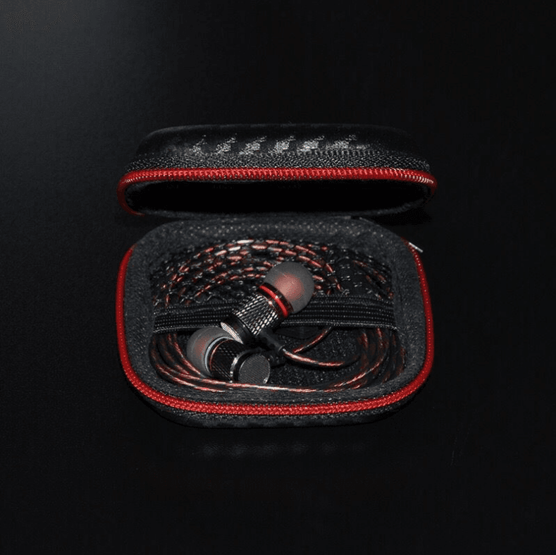 Square Headphone Case, EVA Storage Box for Electronics.