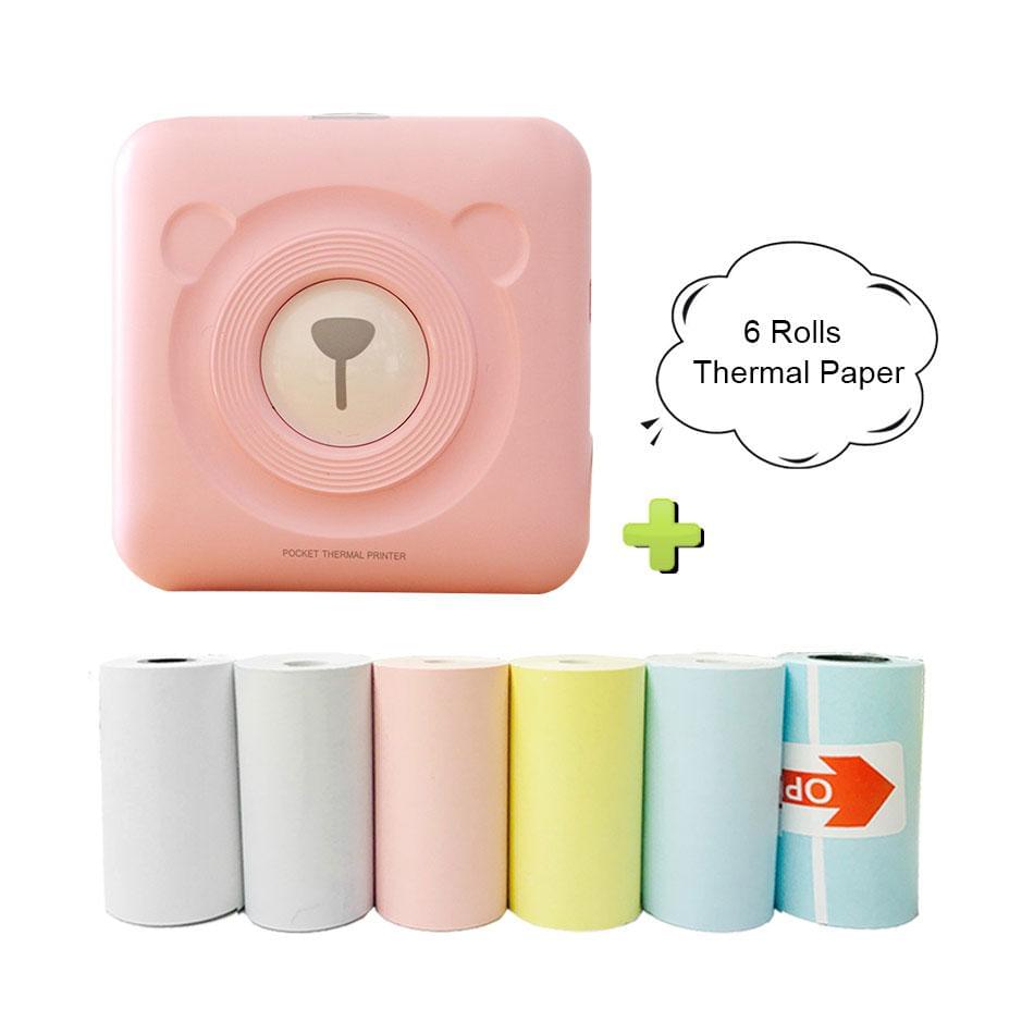 Mini Magic Wireless Photo Printer + 6 FREE Thermal Rolls.