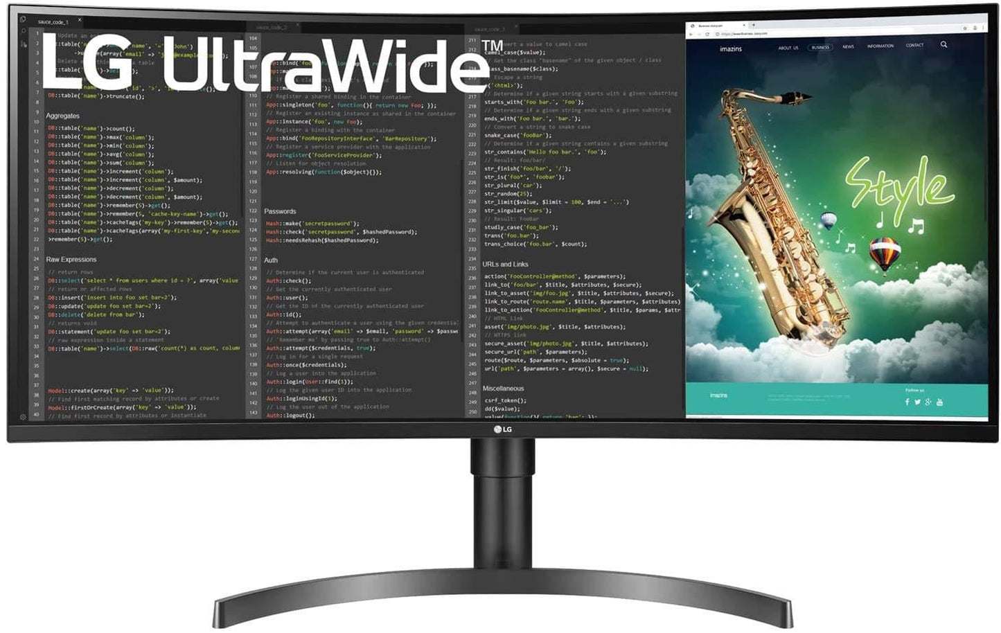 LG 35WN65C-B 35-inch-inch Curved UltraWide QHD HDR Monitor with FreeSync (Renewed).