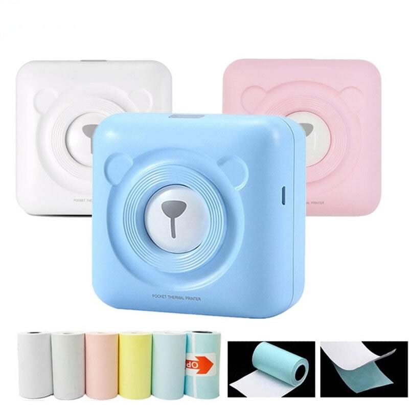 Mini Magic Wireless Photo Printer + 6 FREE Thermal Rolls.